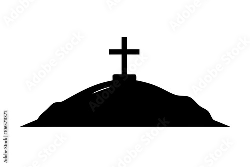 Calvary Hill | isolated vector illustration on white background