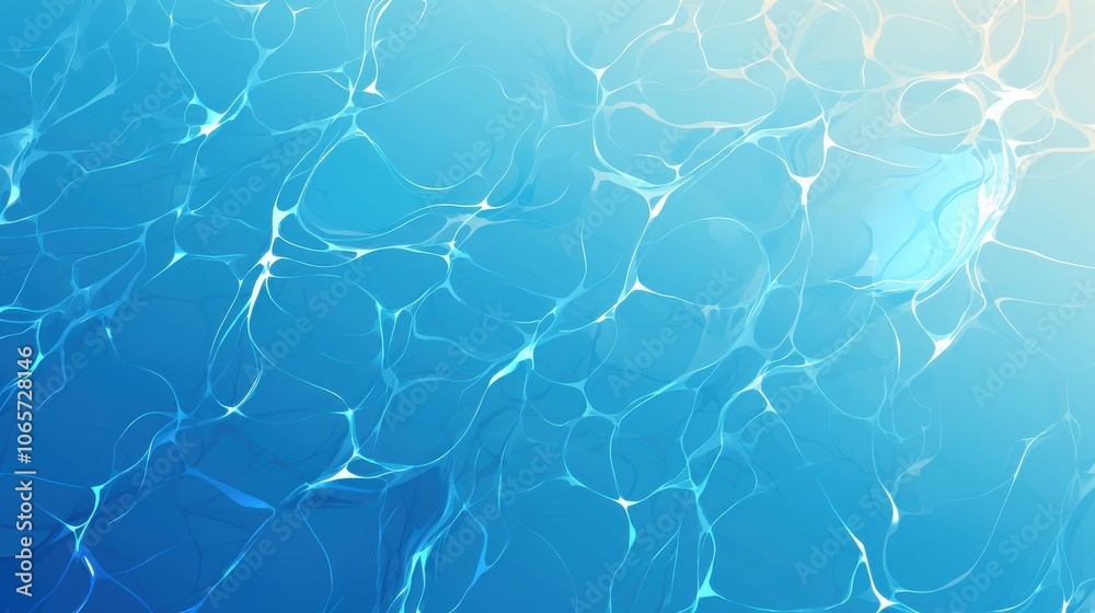 Obraz premium A serene underwater scene featuring shimmering blue water and intricate wave patterns.