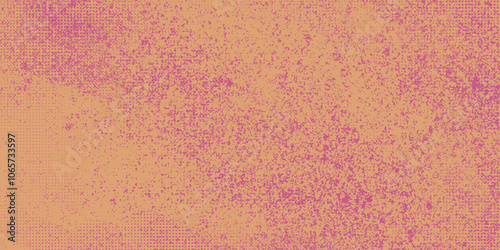Grunge Halftone with Textured Pink and Peach Blend. Rough and edgy backdrop ideal for vintage and urban designs, posters, flyers.