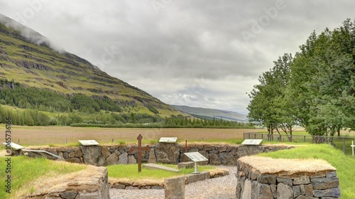 église de valþjófsstaðakirkjan en Islande photo