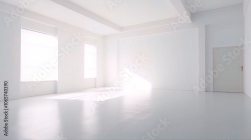 Wallpaper Mural Bright and Spacious Minimalist Room Interior Torontodigital.ca