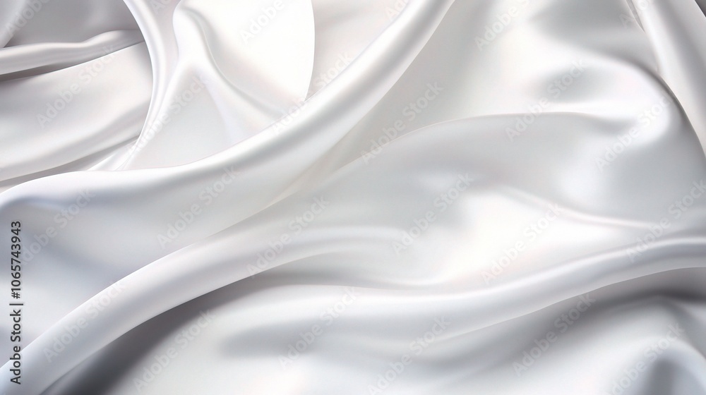 Elegant White Satin Fabric Texture Background Elegant White Satin Fabric Texture Background