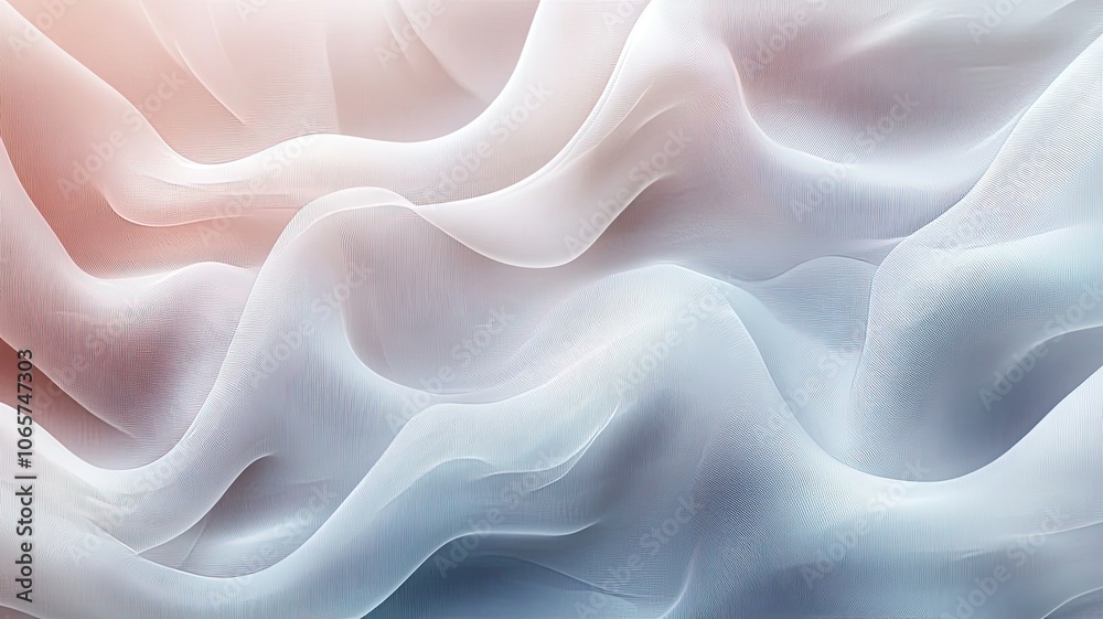 Obraz premium Soft White Fabric Texture with Subtle Color Variations 