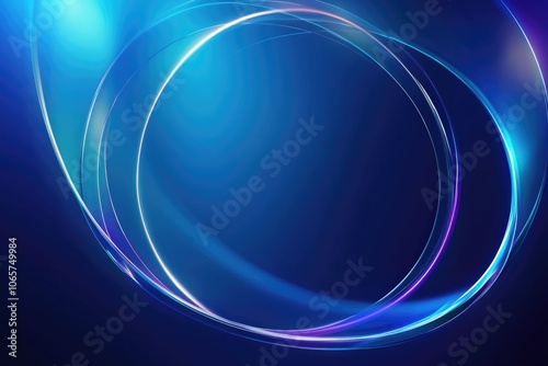 Blue Abstract Background Circular Design