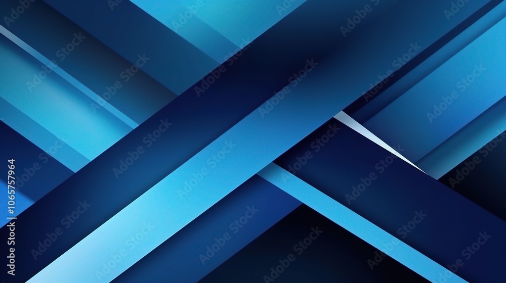 Fototapeta premium Abstract Blue Geometric Background Design