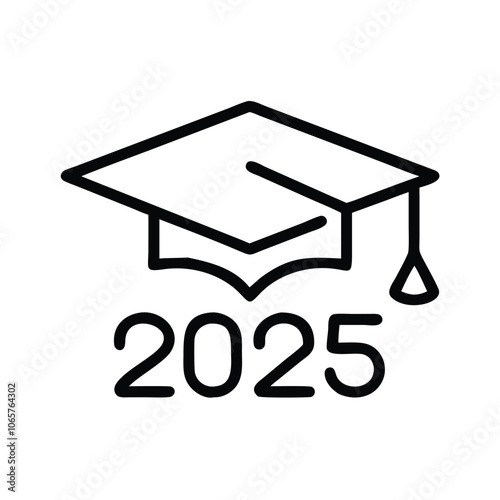 Graduation Cap Icon with 