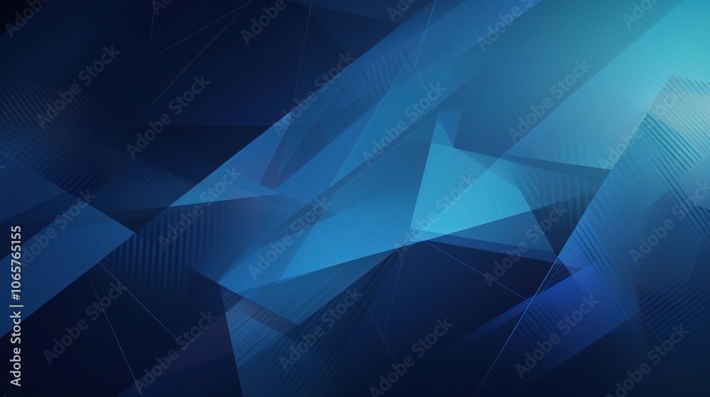 Obraz premium Abstract Blue Geometric Background for Design Use