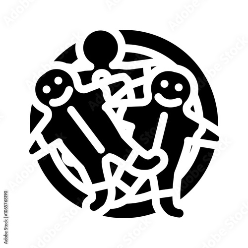 making gingerbread winter glyph icon vector. making gingerbread winter sign. isolated symbol illustration
