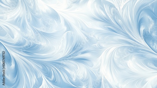 An elegantly beautiful swirling design in shades of blue and white, ideal for backgrounds and various media projects