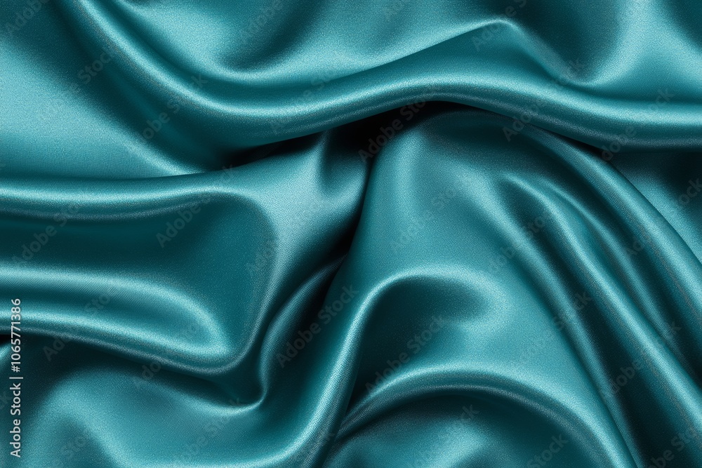 Fototapeta premium Textured close-up of dark teal velvet fabric with rich color and luxurious softness