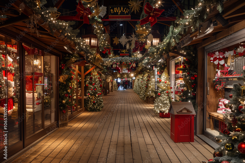 Fototapeta premium Christmas store decoration.