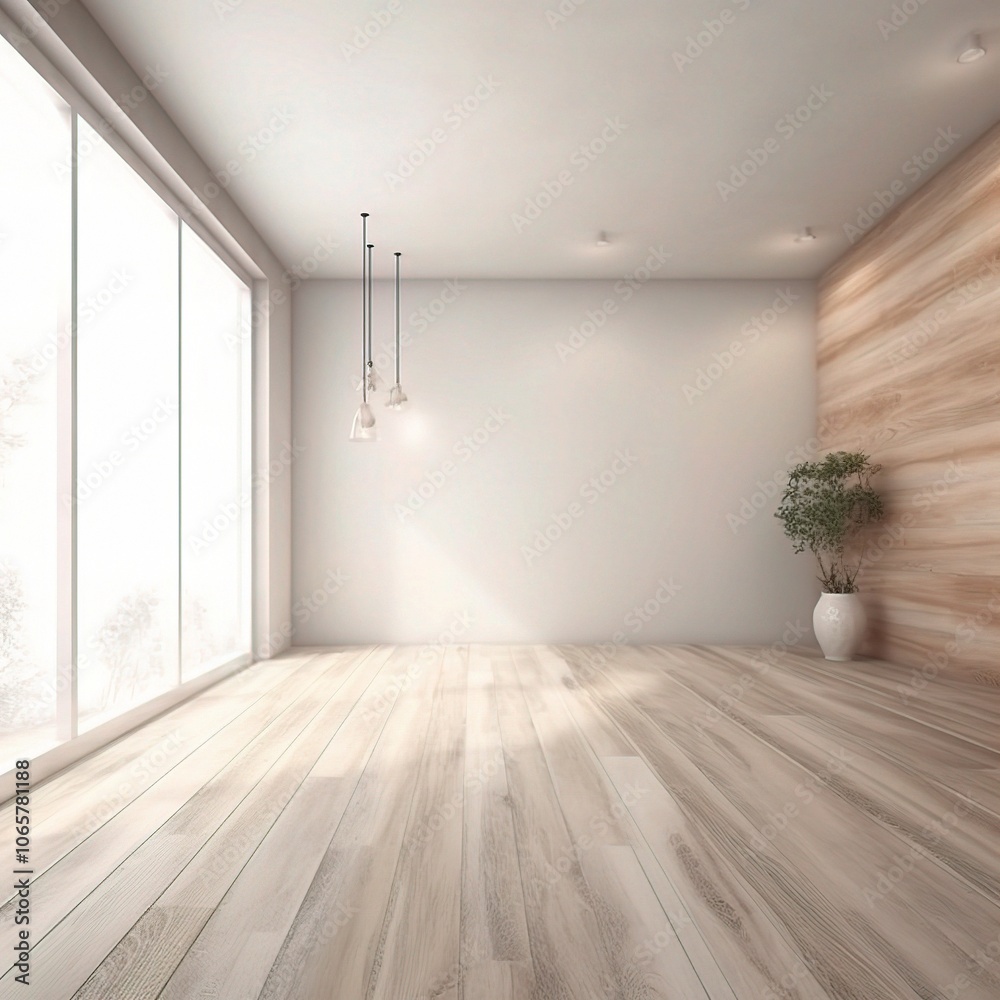 Obraz premium Modern Minimalist Interior Design Concept