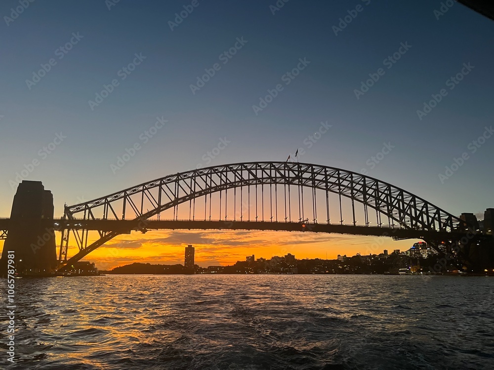 Obraz premium Bridge Sunset