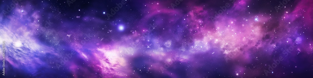 Fototapeta premium Experience the breathtaking beauty of a starry night sky filled with vibrant colors, glittering stars, and celestial wonders that captivate the soul and inspire a deep sense of awe