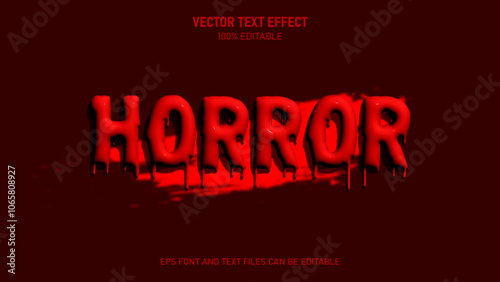 Horror text inflate text effect