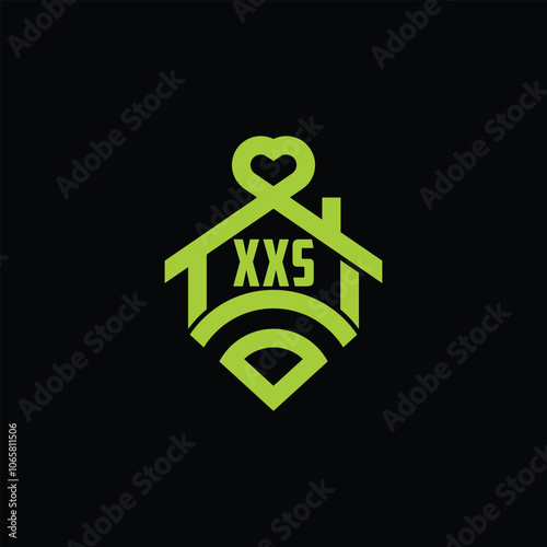 Connection Home Symbol With Letter XXS