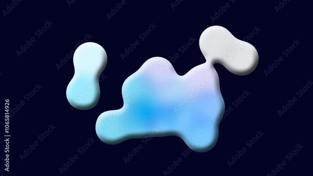 Liquid bubble dark blue background animation motion graphics Liquid bubble dark blue background animation motion graphics