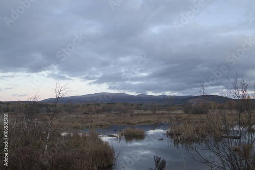 clouds over the lake