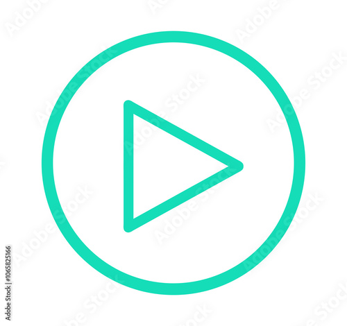 Free Download シンプルな緑色の再生ボタン	 - GFXLoad