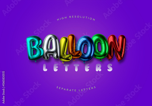 Balloon Letters Alphabet A-Z