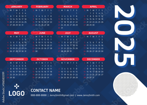 Calendar 2025 - One Pager