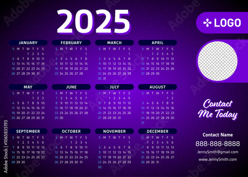 Calendar 2025 - One Pager