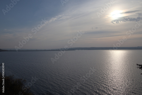 sunrise over the river