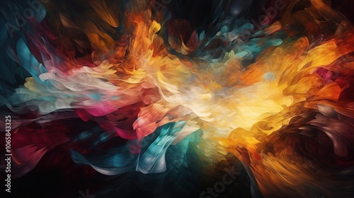 Wallpaper Mural Abstract Symphony of Color  Torontodigital.ca