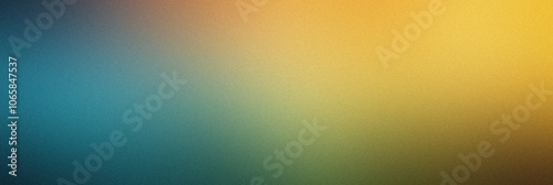 Abstract Yellow and Green Gradient Background with Grainy Texture. Minimalist Green and Yellow Gradient with Grainy Texture and Soft Overlay