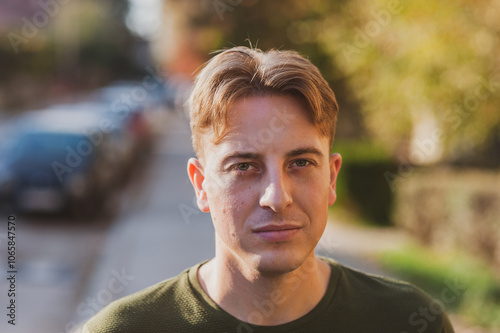 A portrait of a friendly young guy 