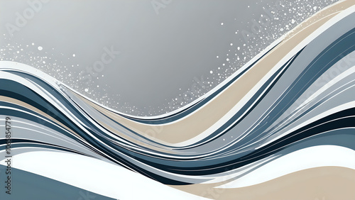  Abstraktion Die Novemberwellen des Herbstes 16х9. Hintergrund für das Design 3.
