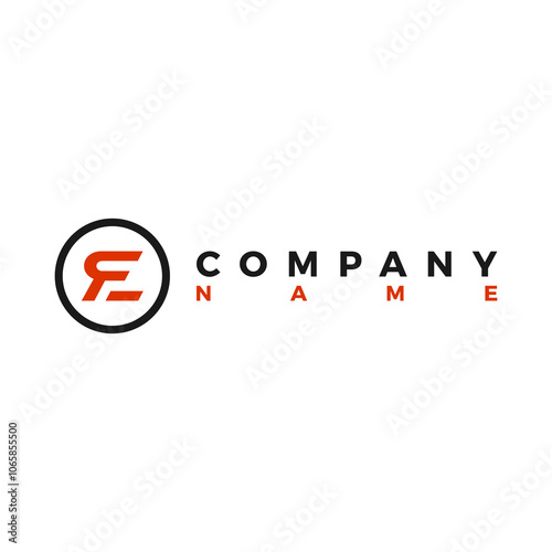 company logo initial that placed inside the circle