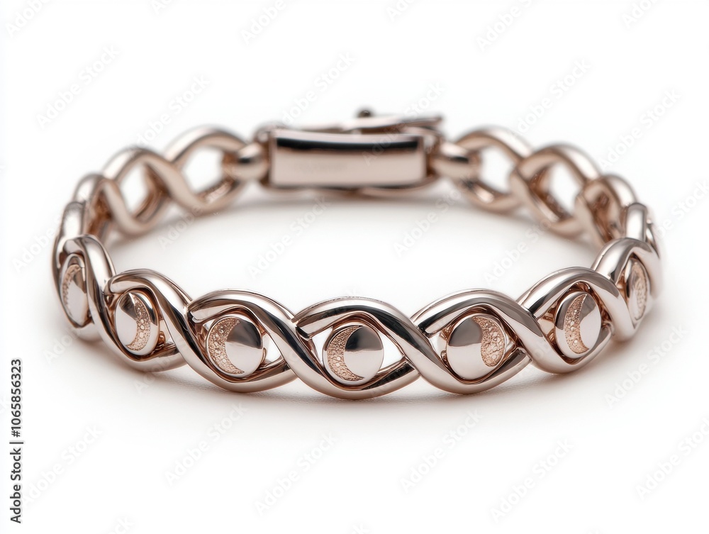 Obraz premium Elegant rose gold bracelet with intricate design