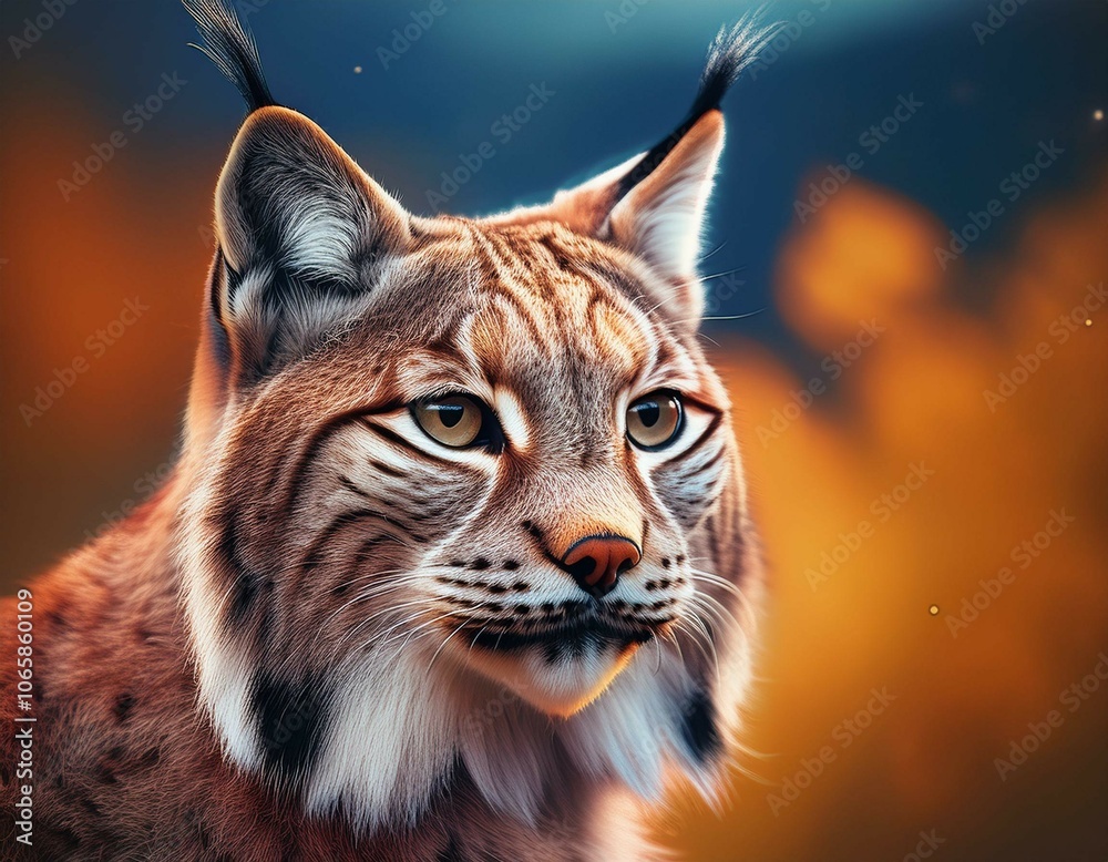 Obraz premium lynx in the snow