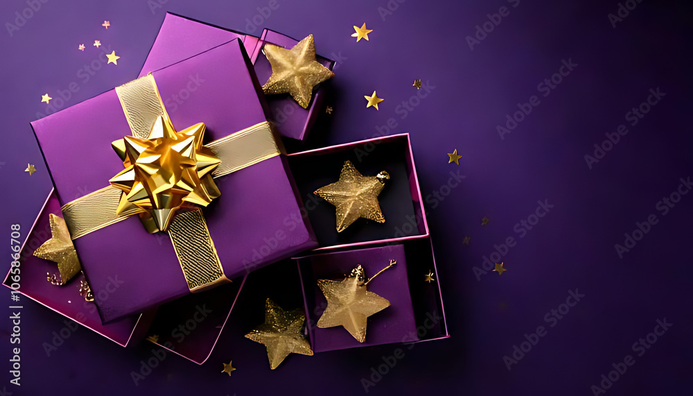 gold star branding luxury gifts stylish violet boxes gold star branding luxury gifts stylish violet boxes