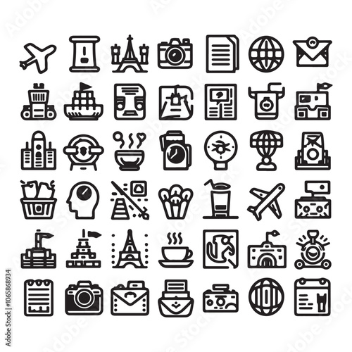 finance icons set