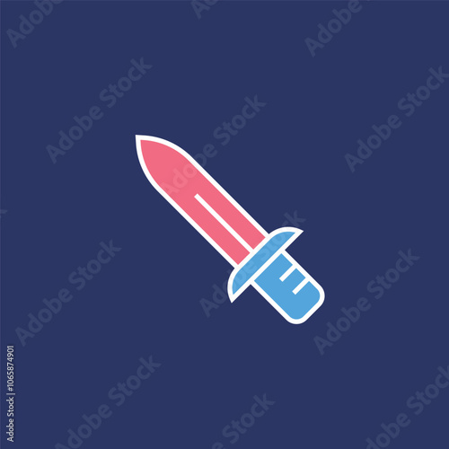 Kitchen Knife Icon Editable Vector 