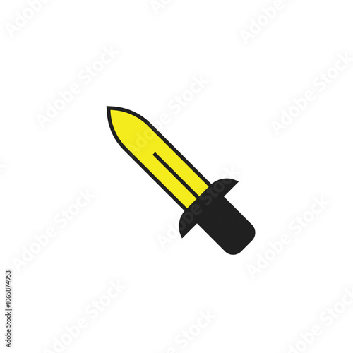 Kitchen Knife Icon Editable Vector 