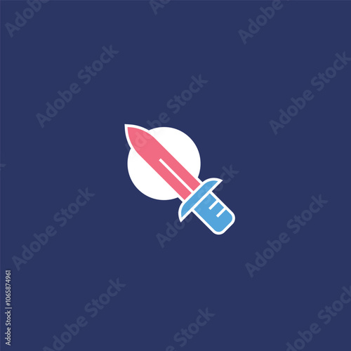 Kitchen Knife Icon Editable Vector 