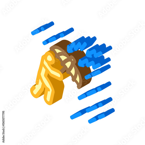 resilience success life isometric icon vector. resilience success life sign. isolated symbol illustration