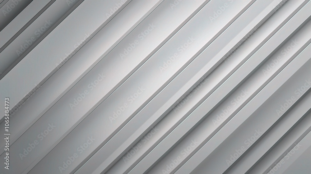 Obraz premium Abstract 3D Lines in Soft Gray Tones