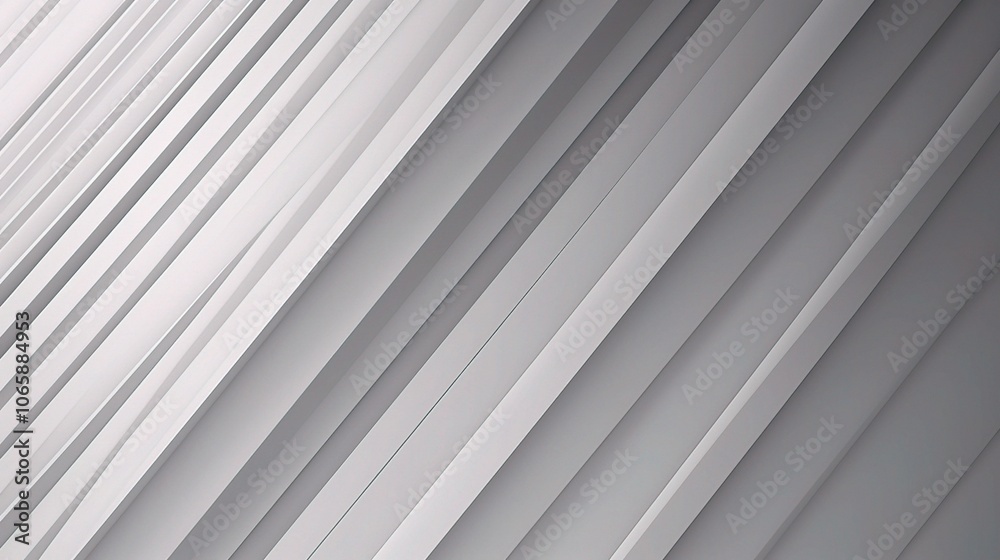 Obraz premium Elegant Abstract White 3D Lines Background