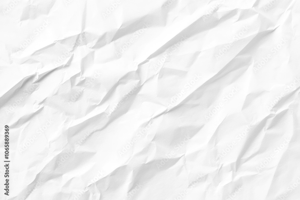 Obraz premium PNG Plain white paper texture background crumpled design clothing.