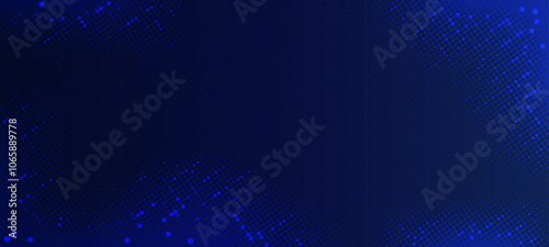 Blue technology business halftone background for landing page, book covers, brochures, flyers, magazines, brandings, banners, presentations, wallpaper