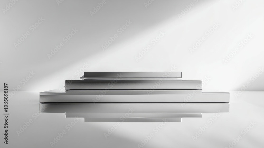 Obraz premium empty white podium