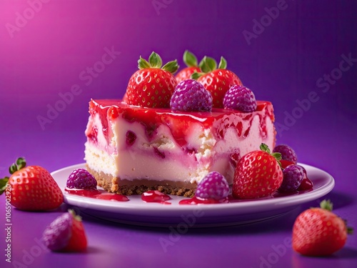 Strawberry Raspberry Cheesecake Delight