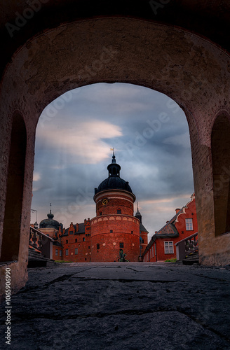 entrada al castillo de gripsholm en Suecia
