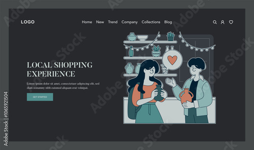 Small Business Saturday. Flat Vector Illustration