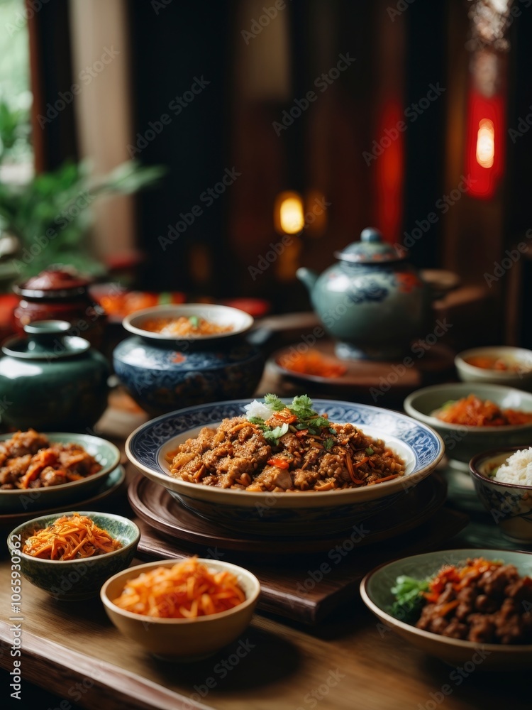 Obraz premium A Culinary Journey Through Chinese Cuisine