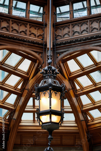 old lamp on the wall